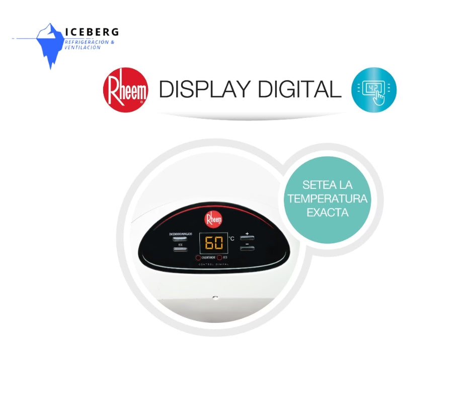 Termo eléctrico mural 80 litros Rheem
